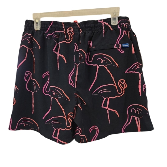 CHUBBIES "THE FUNSET BOULEVARDS" SWIM TRUNKS. 5.5" INSEAM. FLAMINGOS. SIZE LARGE - Picture 5 of 12